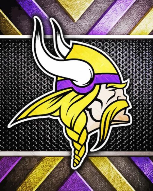 Minnesota Vikings Logo Paint By Number