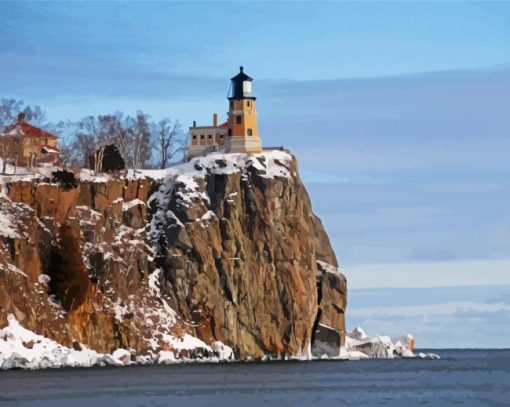 Minnesota Lighthouse Paint By Number