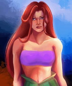 Modern Ariel Disney Princess Paint By Number