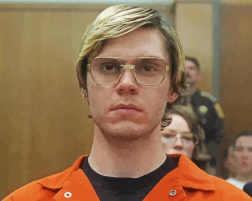 Monster Evan Peters Jeffrey Dahmer Paint By Number