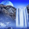 Moonlight Waterfall Paint By Number