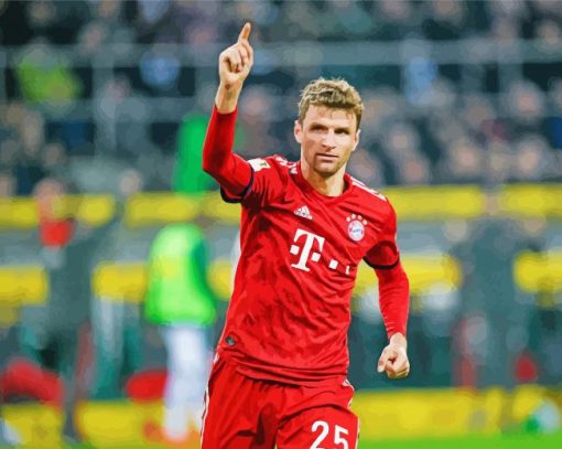 Munich Player Thomas Muller Paint By Number