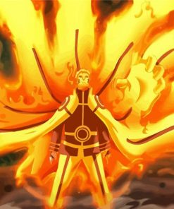 Naruto Nine Tails Sage Mode Paint By Number