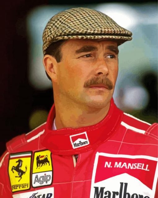 Nigel Mansell Paint By Number