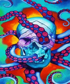 Octopus Skulll Paint By Number