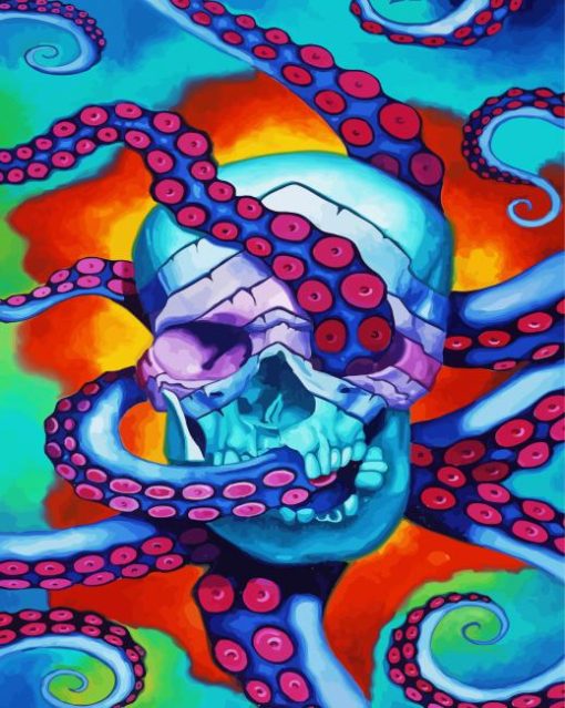 Octopus Skulll Paint By Number