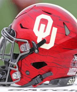 Oklahoma Sooners Football Helmet Paint By Number