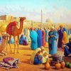 Old Arabian Scene Paint By Number