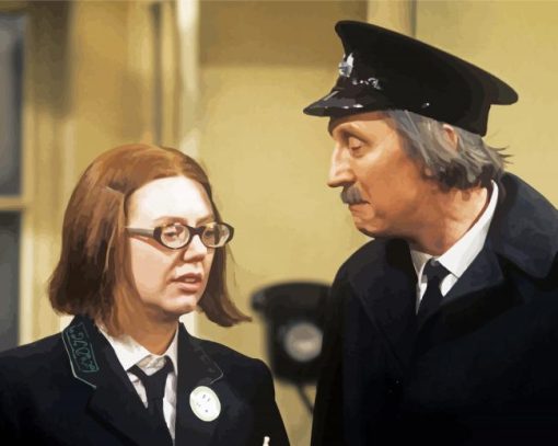 Olive And Blakey From On The Buses Paint By Number