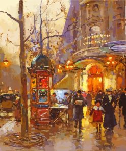 Paris By Edouard Cortes Paint By Number