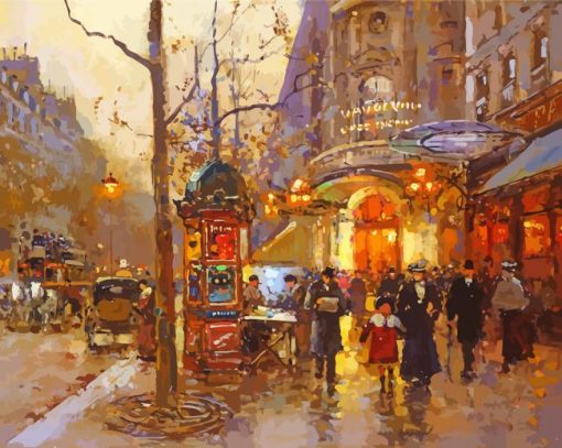 Paris By Edouard Cortes Paint By Number