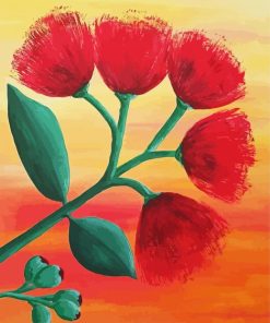 Pohutukawa Flower Art Paint By Number