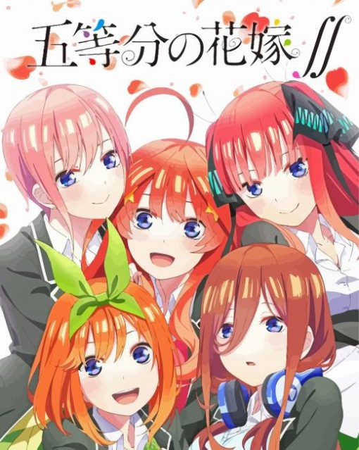 Quintessential Quintuplets Manga Serie Paint By Number