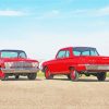 Red Chevrolet Biscayne Car Paint By Number