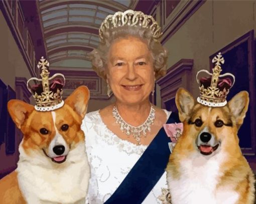 Royal Corgi Paint By Number