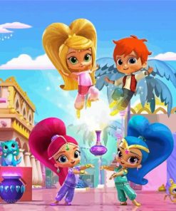 Shimmer And Shine Animation Paint By Number