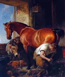 Shoeing Sir Edwin Landseer Paint By Number