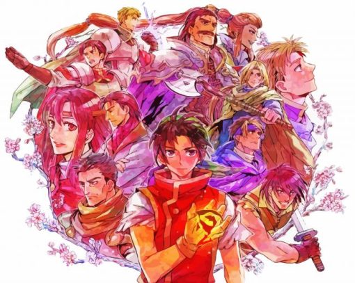 Suikoden Characters Art Paint By Number