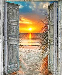 Sunset Door To The Sea Paint By Number