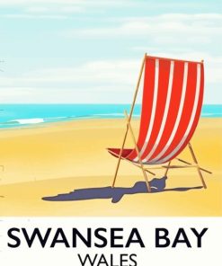 Swansea Bay Wales Poster Paint By Number