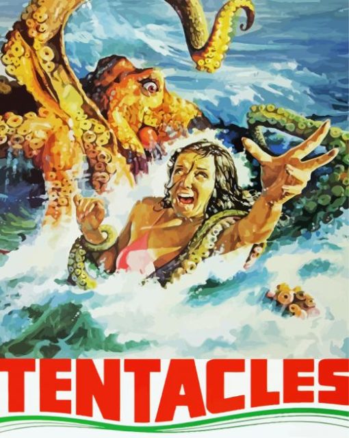 Tentacles Movie Poster Paint By Number