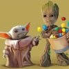 The Baby Groot And Baby Yoda Paint By Number