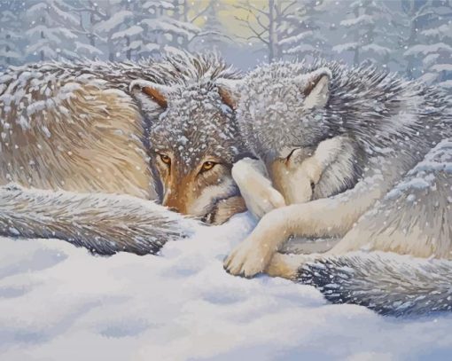 The Winter Wolves Paint By Number