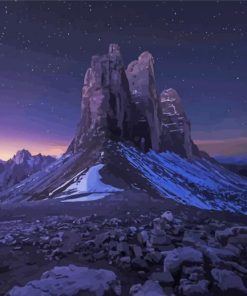 Tre Cime Di Lavaredo Mountains Paint By Number