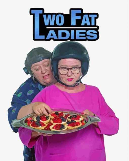 Two Fat Ladies Poster Paint By Number