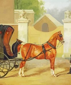 Victorian Horse And Carriage Paint By Number