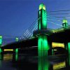 Waco Bridge At Night Paint By Number