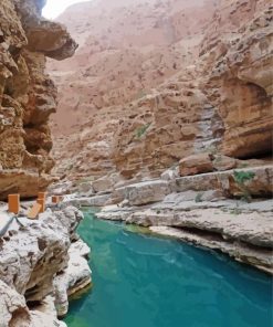 Wadi Ash Shab Oman Paint By Number