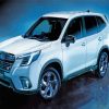 White Subaru Forester Paint By Number