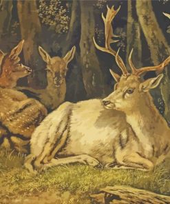 Wild Resting Deer Paint By Number