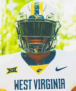 Wvu Football Player Paint By Number