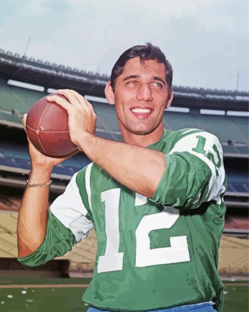 Young Joe Namath Paint By Number