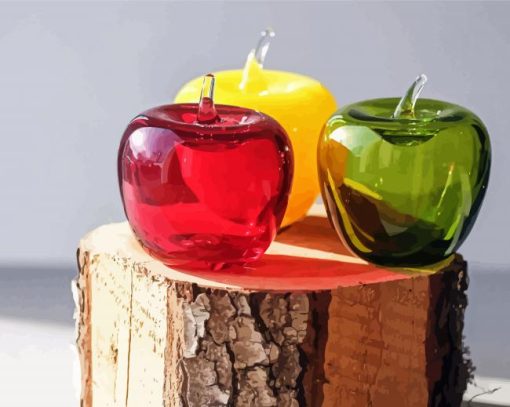 Aesthetic Glass Apples Paint By Number