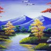 Aesthetic Mountains River Art Paint By Number