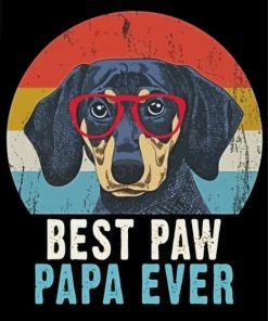 Best Paw Papa Ever Dog Quote Paint By Number