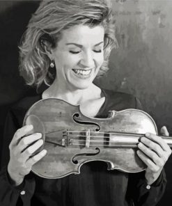 Black And White Anne Sophie Mutter Paint By Number