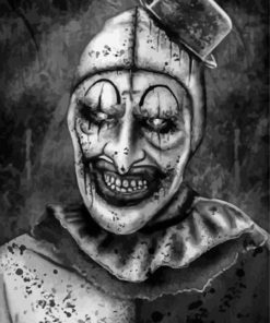 Black And White The Terrifier Paint By Number