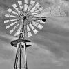 Black And White Western Windmill Paint By Number