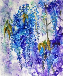 Blue Wisteria Art Paint By Number