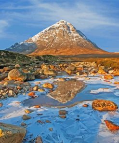 Buachaille Etive Mor Mountain Landscape Paint By Number