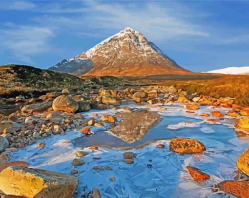 Buachaille Etive Mor Mountain Landscape Paint By Number