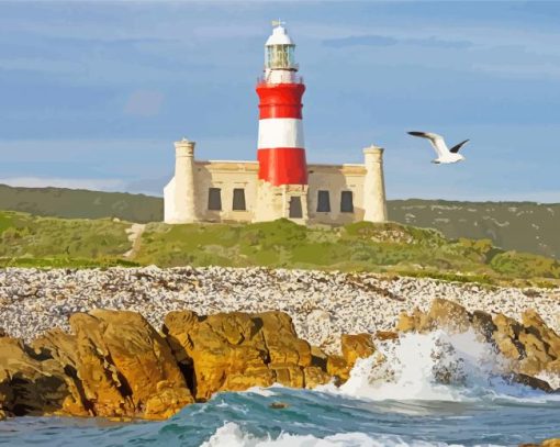 cape Agulhas Lighthouse Paint By Number