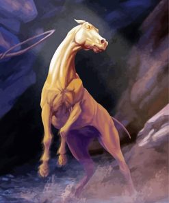 Catch The Golden Mare Horse Paint By Number