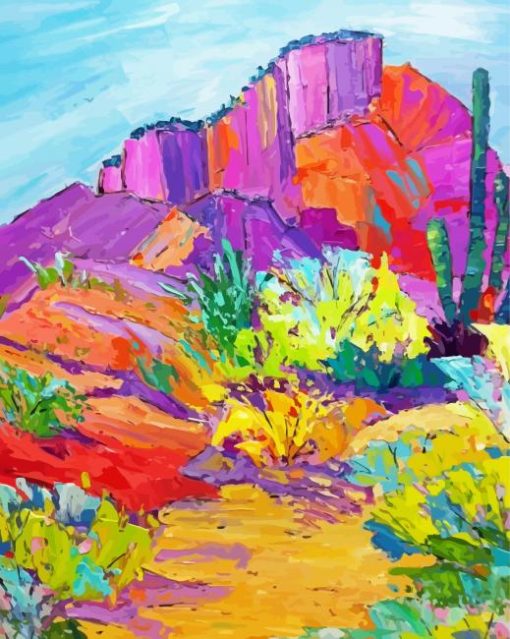 Colorful Desert Paint By Number