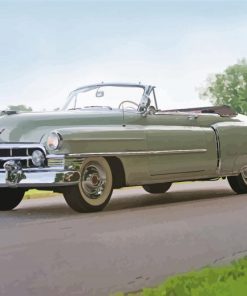 Convertible 1950s Cadillac Paint By Number