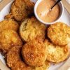 Crispy Fried Green Tomatoes With Sauce Paint By Number